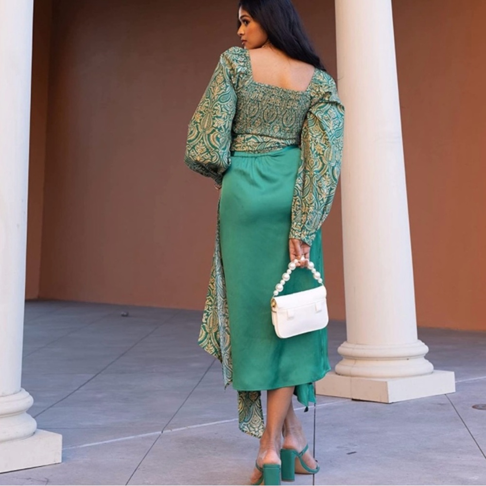 The Drop x Sruthi Jayadevan Boho Peasant Blouse - NWT - Picture 4 of 8